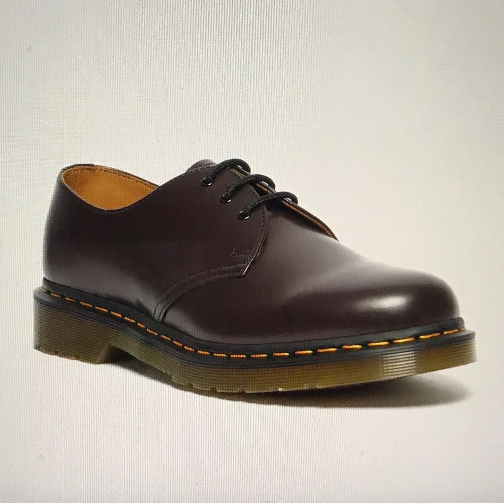 Doc Martens burgundy 1461 smooth leather Oxford shoes